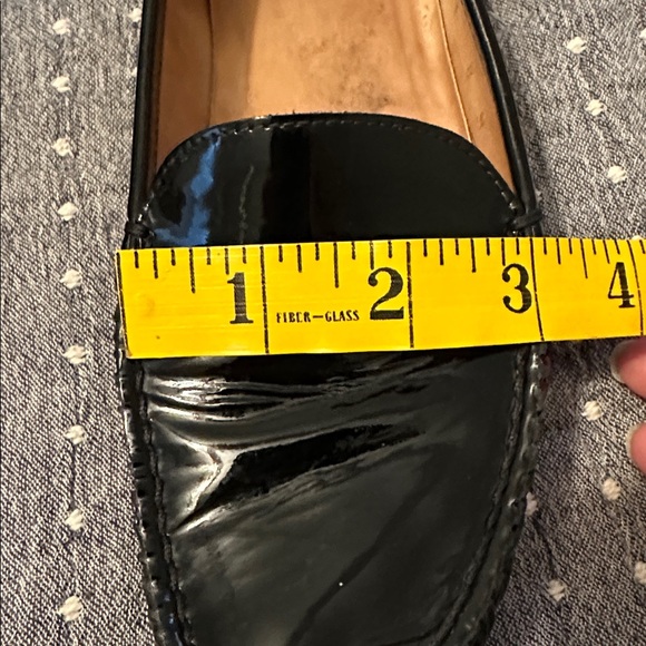 Stuart Weitzman Black Patent Leather Mach Driving Moccasins size 8M - Picture 10 of 13